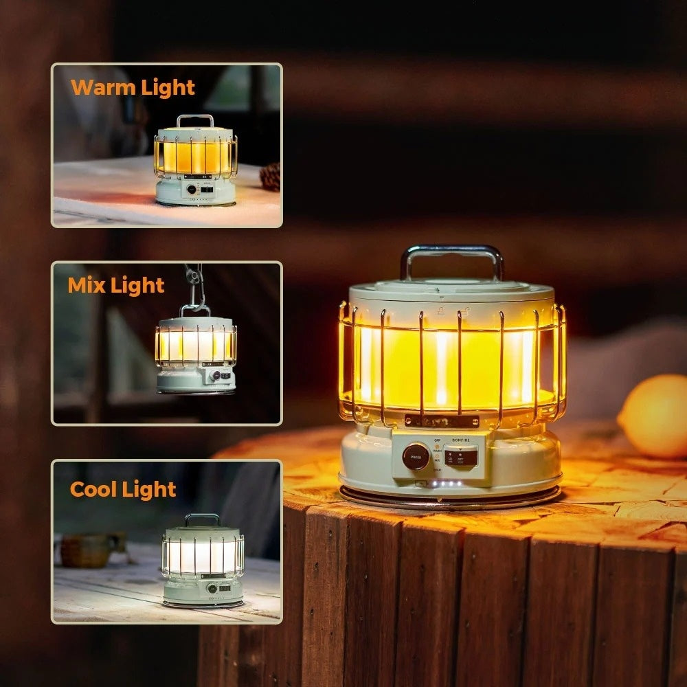 LumaTrail LANTERN - 3-in-1 Vintage Lantern with Flame